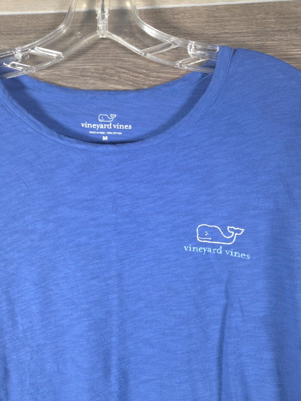 Vineyard Vines Blue Long Sleeve Whale Logo Tee Women's Medium - Picture 2 of 4